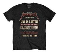 Metallica Eco-Tee: Seattle '89 - Medium - Black - Unisex