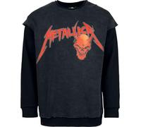 Metallica EMP Signature Collection Hombre Sudadera Gris Oscuro/Negro