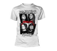 Metallica 'Faces First Four Albums' (Blanco) Camiseta - ¡NUEVO Y OFICIAL