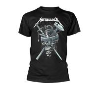 Metallica 'History White-Logo' Camiseta negra - ¡NUEVO Y OFICIAL