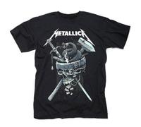 Metallica History Hombre Camiseta Negro S 100% algodón Vorne Bedruckt Regular