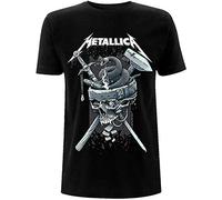 Metallica History White Logo Oficial Camiseta para Hombre (XX-Large)