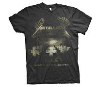Metallica Hombre Master of Puppets Distressed_Men_bl_TS:2XL Camiseta Not Applicable, Negro (Black Black), XX-Large