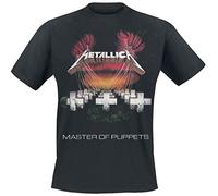 Metallica Hombre Metallica_Master of PuppetSropean Tour '86_Men_bl_TS:2XL Camiseta Not Applicable, Negro (Black Black), XX-Large