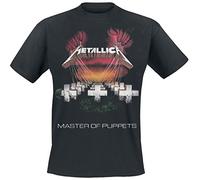 Metallica Master of PuppetSropean Tour '86_Men_bl_TS:2XL Camiseta, Negro (Black Black), XX-Large para Hombre