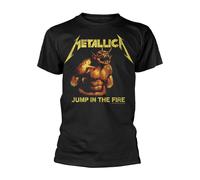 METALLICA - JUMP IN THE FIRE VINTAGE BLACK T-Shirt Small