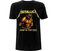 Metallica Jump In The Fire Vintage con licencia Camiseta hombre