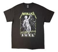 Metallica 'Justice Faces' (Gris) Camiseta - ¡NUEVO Y OFICIAL