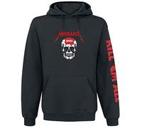 Metallica Kill 'Em All - Skull Hombre Sudadera con Capucha Negro L 80% algodón, 20% poliéster Regular