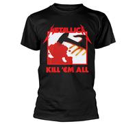Metallica Kill 'Em All Hombre Camiseta Negro L 100% algodón Vorne Bedruckt, Hinten Bedruckt Regular
