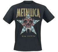 Metallica King Nothing_Men_bl_TS: M Camiseta, Negro (Black Black), Medium para Hombre