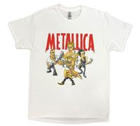 Metallica Load Chavez Cartoon White con licencia Camiseta hombre