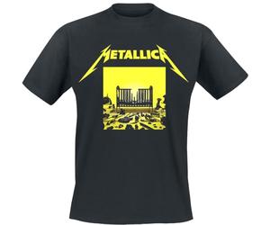 Metallica M72 Squared Cover Hombre Camiseta Negro Regular