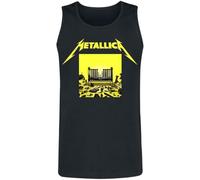 Metallica M72 Squared Cover Hombre Top Tirante Ancho Negro M 100% algodón Regular