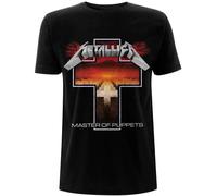 Metallica - T-Shirt # Xl Unisex Black # Master of Puppets Cross