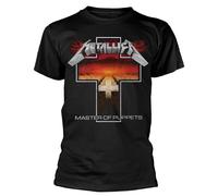 Metallica Master of Puppets Cross_Men_bl_TS: L Camiseta, Negro (Black Black), Large para Hombre