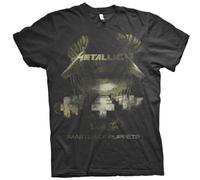 Metallica Hombre Master of Puppets Distressed_Men_bl_TS:1XL Camiseta Not Applicable, Negro (Black Black), X-Large