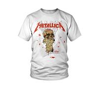 Metallica One Landmine - Camiseta para Hombre, Color Blanco, Regular
