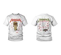 Metallica One Landmine Hombre Camiseta Blanco 100% algodón Regular