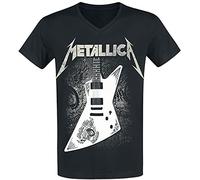 Metallica Papa Het Guitar Hombre Camiseta Negro L 100% algodón Vorne Bedruckt, Hinten Bedruckt Regular