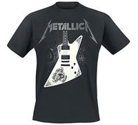 Metallica Papa Het Guitar Hombre Camiseta Negro Vorne Bedruckt Regular