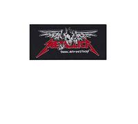 Metallica - Parche bordado para planchar (tamaño pequeño), color rojo