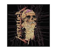 Metallica Patch One Band Logo Oficial Nuevo Negro Cotton Sew On (10Cm X 10Cm) Size 10 cm x 10 cm
