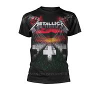 METALLICA - PUPPETS FADED (ALL OVER) BLACK T-Shirt, Front & Back Print X-Large