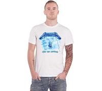 Metallica Ride The Lighting Hombre Camiseta Blanco L, 100% algodón, Regular