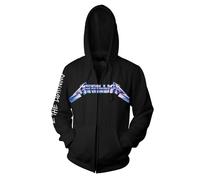 Metallica Ride The Lightning Hombre Capucha con Cremallera Negro 80% algodón, 20% poliéster Regular