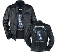 Metallica Ride The Lightning Hombre Chaqueta de Cuero Negro XL 100% cuero Regular