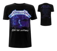 Metallica Ride The Lightning Hombre Camiseta Negro M