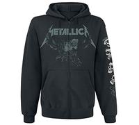 Metallica S&M2 - Skull Hombre Capucha con Cremallera Negro 80% algodón, 20% poliéster Regular