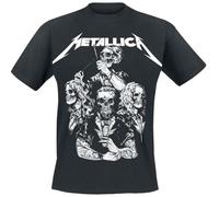 Metallica S&M2 Skull Tux Hombre Camiseta Negro 100% algodón Regular