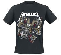 Metallica Skull Moth Hombre Camiseta Negro XXL 100% algodón Vorne Bedruckt Regular