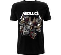 Metallica 'Skull Moth' (Negro) Camiseta - ¡NUEVO Y OFICIAL