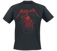 Metallica Camiseta de manga corta Skull Screaming Red 72 Seasons Unisex Black M