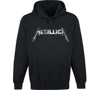 Metallica Spiked Logo Hombre Sudadera con Capucha Negro 80% algodón, 20% poliéster Regular