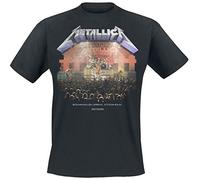 Metallica Stockholm '86_Men_bl_TS: S Camiseta, Negro (Black Black), Small para Hombre