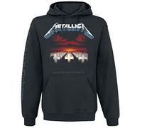 Metallica Sudadera con capucha Master of Puppets Tracks para hombre, color negro