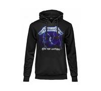 Metallica Sudadera oficial Ride The Lightning. Sudadera con capucha unisex de algodón. Ajuste regular para adultos y niños, Negro , S