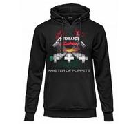 Metallica Sudadera Oficial Sudadera con Capucha Unisex de Algodón. Ajuste Regular para Hombre y Mujer, Negro , S