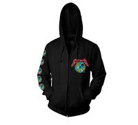 Metallica Sudadera y cremallera con capucha Executioner The Unforgiven para hombre, color negro