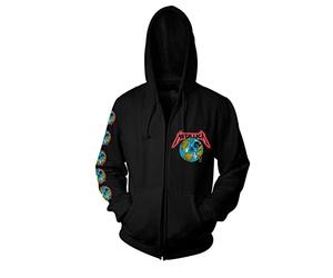 Metallica Sudadera y cremallera con capucha Executioner The Unforgiven para hombre, color negro