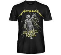 Metallica T-Shirt And Justice for all. Camiseta Rock Oficial. Banda Heavy Metal. Camiseta Unisex Adulto Niño., And Justice For All, M