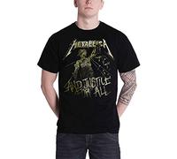 Metallica T Shirt Justice for all Vintage Album Cover Oficial de los hombres