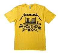 Metallica T Shirt M72 Seasons Simplified Cover Nuevo Oficial Unisex Amarillo Size XXL