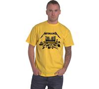 Metallica T Shirt M72 Seasons Simplified Cover Official Unisex Yellow XL yellow