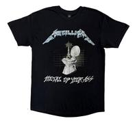 Metallica T Shirt Metal Up Your Ass Band Logo Nue offiziell Herren Schwarz XXL