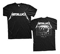 Metallica Metallica_Master of Puppets Photo_Men_bl_TS: S, Camiseta Hombre, Negro (Black Black), Small